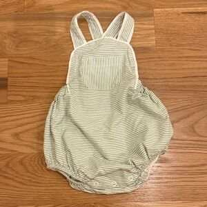 Striped Green Kids One Piece